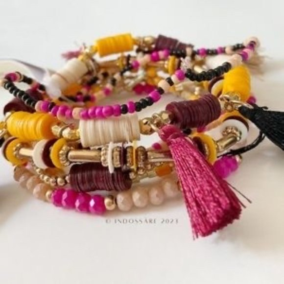 Jewelry - Multi Layered Beaded Embellished Stretch Bracelets